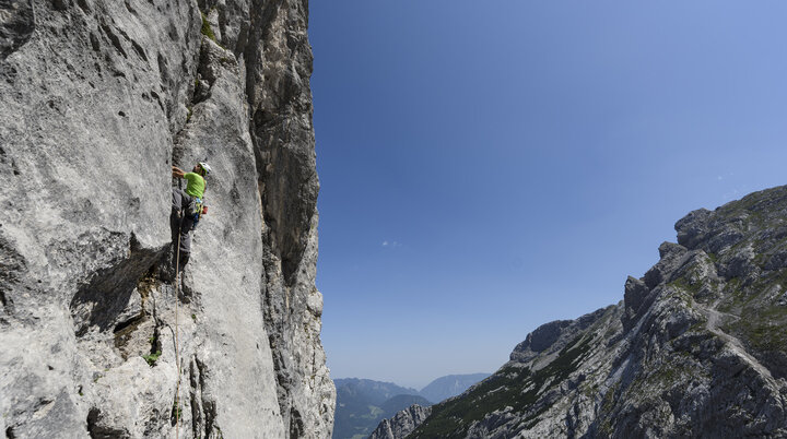 Outdoor-Klettern am Fels | © DAV/Wolfgang Ehn